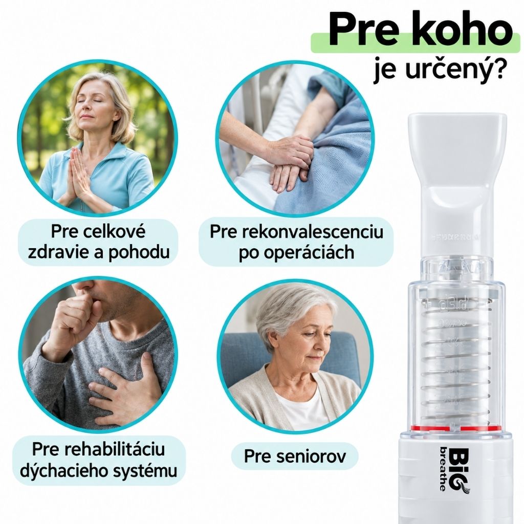 Pre koho je určený BigBreathe Double Action IMT PEP dychový trenažér